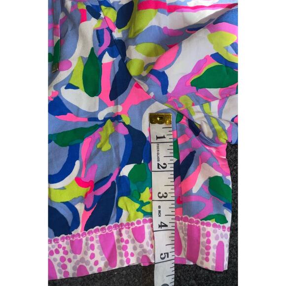 Lilly Pulitzer women's Katia Shorts Havin a Blast Size small Rayon Colorful Pink - Picture 6 of 8
